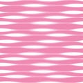 Seamless vector abstract pattern with mosaic waves in pastel pink and white colors. Endless wavy background Royalty Free Stock Photo