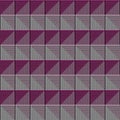 Seamless vector abstract pattern. symmetrical geometric repeating background with decorative rhombus, triangles. Simle graphic des Royalty Free Stock Photo