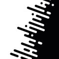 Seamless vector abstract transition of two colors. Rounded lines blended in. Black and white contrast