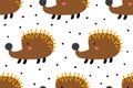 Seamless vector animal pattern