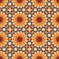 Seamless vector arabic colorful geometric traditional pattern