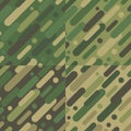 Seamless vector background with camouflage pattern. The military colors. Green-olive range of colors.