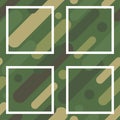 Seamless vector background with camouflage pattern. The military colors. Green-olive range of colors.