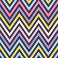 Seamless Vector Background Rainbow Chevron. Zigzag.