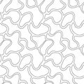 Seamless vector black and white hand drawn pattern. Abstract infinite backdrop. Graphic colorless illustration. Print for fabric,