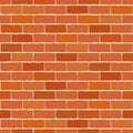 Seamless vector brick wall.