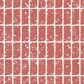 Seamless vector checkered pattern. Creative geometric pastel background with rectangles. Grunge texture with attrition, cracks and Royalty Free Stock Photo