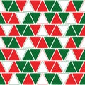 Seamless vector christmas pattern with Christmas triangle winter geometrical background Royalty Free Stock Photo