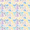 Seamless vector colorful hand drawn pattern. Abstract infinite backdrop. Graphic colorless illustration. Print for fabric, backgro