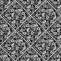 Seamless vector decorative hand drawn pattern. Royalty Free Stock Photo