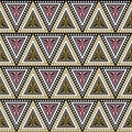 Seamless vector decorative hand drawn pattern. ethnic endless background with ornamental decorative elements with traditional etni Royalty Free Stock Photo