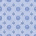 Seamless vector delftware pattern Royalty Free Stock Photo