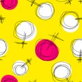 Seamless vector female pattern