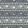 Seamless vector florish border pattern. design for covers, packaging, woodblock, interior