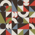 Retro Geometric Seamless Pattern