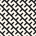 Seamless vector geometric pattern: black and white diagonal zigzag stripe design Royalty Free Stock Photo