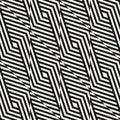 Seamless vector geometric pattern with diagonal stripes, braided, broken lines Royalty Free Stock Photo