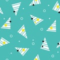 Seamless vector geometric pattern in retro style. 1990s Swagger