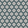 Seamless vector geometric quatrefoil rosette pattern background