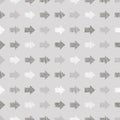 Seamless vector geometrical pattern with arrows, endless background with hand drawn textured geometric figures. Pastel Graphic ill Royalty Free Stock Photo