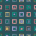 Seamless vector geometrical pattern with rhombus, squares. endless background with hand drawn textured geometric figures. Pastel G Royalty Free Stock Photo