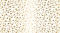 Seamless vector golden texture floral pattern. Luxury repeating damask white background. Premium wrapping paper or silk gold cloth Royalty Free Stock Photo