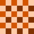 Seamless vector graphic in shades of brown in the form of a chess board