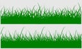 vector grass isolated on white background. seamless vector grass set Royalty Free Stock Photo