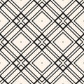 Seamless vector grid pattern: diamond, square lattice with thin lines Royalty Free Stock Photo