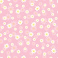 Seamless vector illustration of daisies. Endless pattern for your designe.