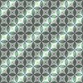 Seamless, Vector Image of Stylized Rhombuses and Squares in A Greenish Gradient. Can Be Used in Design and Textiles