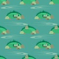 Seamless landscape pattern