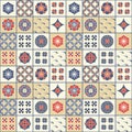 Seamless vector japanese geometric tile pattern design. Design for covers, tiles, packaging, textile