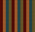 Seamless vector knitting pattern Royalty Free Stock Photo