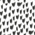Seamless vector leopard pattern on white background Royalty Free Stock Photo