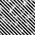 Seamless vector lined pattern. Creative geometric black and white background with diagonal lines. Royalty Free Stock Photo