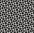 Seamless Vector Mosaic Pattern. Irregular cells background. Voronoi texture.