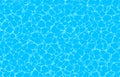 Seamless vector ocean pattern with caustic ripple on water. Top view swimming pool illustration. Royalty Free Stock Photo