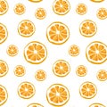 Seamless vector of orange pattern and background