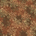 Seamless vector organic autumn pattern in rust colors