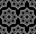 Seamless vector pattern Aboriginal dot painting, Mandala repetitive design, Australian folk art background Royalty Free Stock Photo