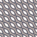 Seamless vector pattern with abstract diagonal chained shapes in grey colors Royalty Free Stock Photo