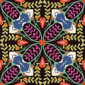 Vector abstract symmetrical ornamental kaleidoscope seamless pattern Royalty Free Stock Photo