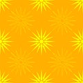 Seamless vector pattern with ancient solar symbol Vergina Sun