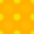 Seamless vector pattern with  ancient solar symbol Vergina Sun Royalty Free Stock Photo