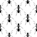 Seamless vector pattern with ants