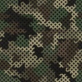 Seamless vector pattern for army fabric and design. Modern spotted forest print