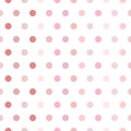 Vector Watercolor seamless dot pattern.  Pastel colored polka dots. Background for spring themes or for children illustrations. Re Royalty Free Stock Photo