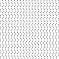 Seamless vector pattern. Black and white geometrical background with hand drawn lines in the shape of zigzag. Simple design. Royalty Free Stock Photo