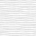 Seamless vector pattern. Black and white geometrical hand drawn background with horizontal lines. Simple print for background, wal Royalty Free Stock Photo